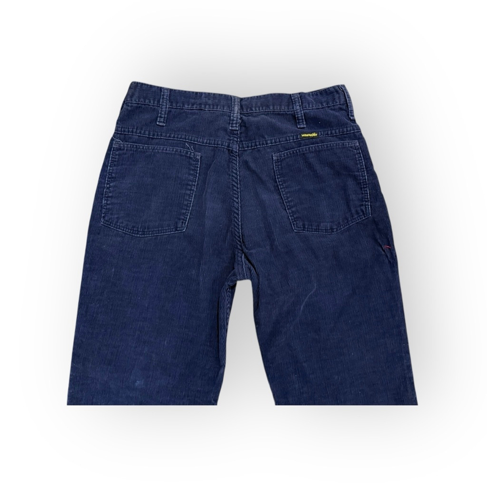 Vintage 70s 80s Wrangler Men’s Navy Corduroy Bootcut Pants Size 33S​ - Picture 7 of 8